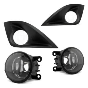 Kit Farol Neblina Milha Fiesta 2010 À 2012 Bocão Com Grade Transparente