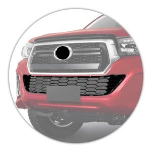 Grade Central Parachoque Dianteiro Hilux 18 A 2020 1a Linha Preto