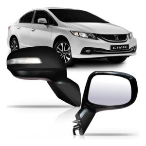 Par Retrovisor New Civic 2013 2014 2015 Com Pisca