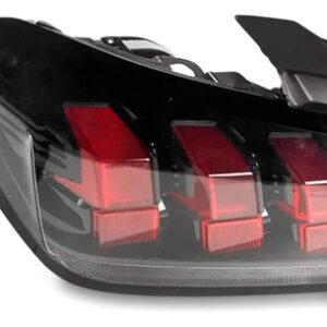 Par Sinaleira Traseira Para Peugeot 208 2020 A 2024 Fume Ambos Lados Vermelho