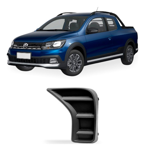 Grade Lateral Saveiro 23 A 26 Parachoque Diant S/ Furo Direito