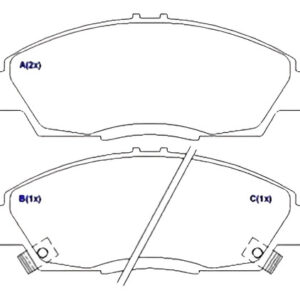 Pastilha Dianteira Accord 2.0 2.3
