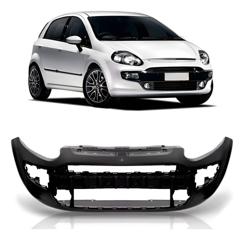 Parachoque Dianteiro Punto 2014 A 2016 1a Linha Novo Preto