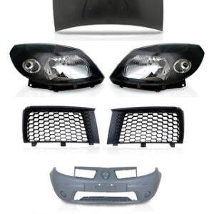 Kit Frente Sandero 2007 2008 2009 2010 Renault Preto Kit