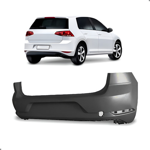 Parachoque Traseiro Para Golf Vii 2018 2019 A 2025 1a Linha
