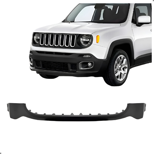 Parachoque Dianteiro Superior Renegade 2015 A 2018 1a Linha  Preto