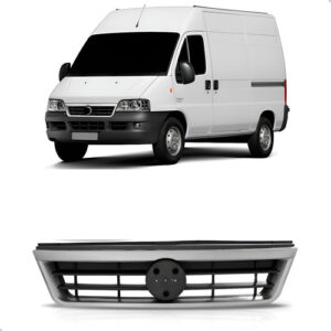 Tela Frontal Dianteira Ducato 04 05 06 07 A 11 Friso Prata Preto