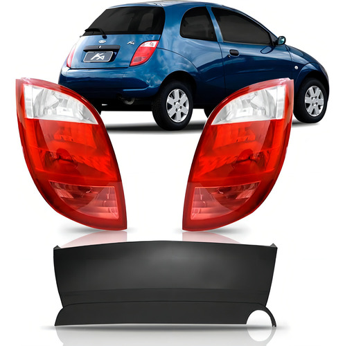 Kit Ford Ka 2001 A 2006 Par Lanterna + Parachoque Traseiro