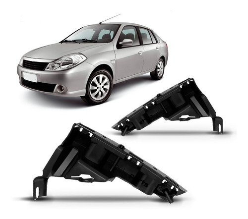 Par Suporte Guia Parachoque Dianteiro Symbol 2009 A 2012