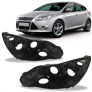 Par Carcaça Farol Dianteiro Para Ford Focus 2014 2015