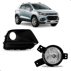 Moldura Milha Para Tracker 2017 A 2020 Farol Milha Direito Preto Direito