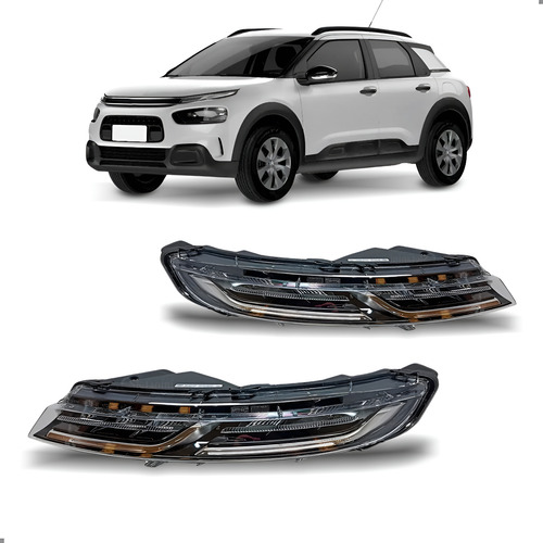 Par Farol Superior Daylight C4 Cactus 2019 A 2024 Ambos Lados