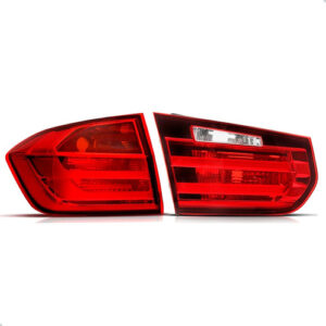 Jogo Sinaleira Bmw S3 320 328 2013 A 2015 Led Canto E Tampa Vermelho