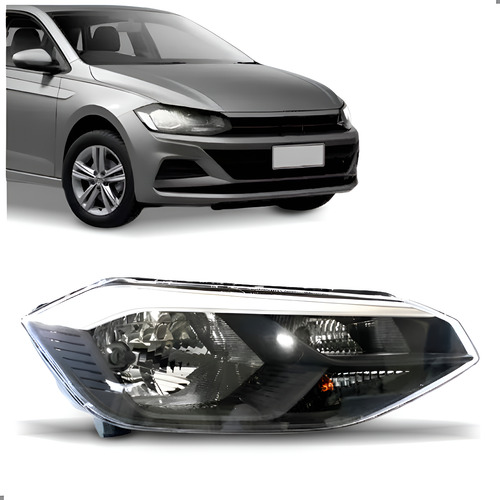 Farol Para Polo Track 2023 2024 2025 2026 1ª Linha Direito/passageiro