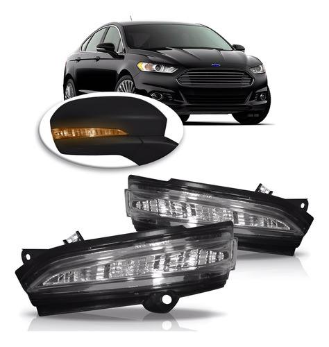 Par Sinaleira Seta Retrovisor Fusion 2015 2016 2017