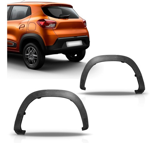 Par Alargador Vao Da Roda Traseiro Kwid 17 A 19 Texturizado