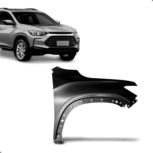 Paralama Tracker 2020 A 2025 Lado Direito Sem Furo Pisca