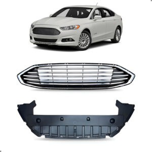 Kit Defletor E Grade Para Ford Fusion 2013 A 2016 Preto