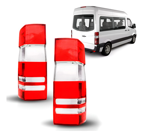 Par Lanterna Traseira Sprinter 2012 A 2019 Bicolor Esquerdo