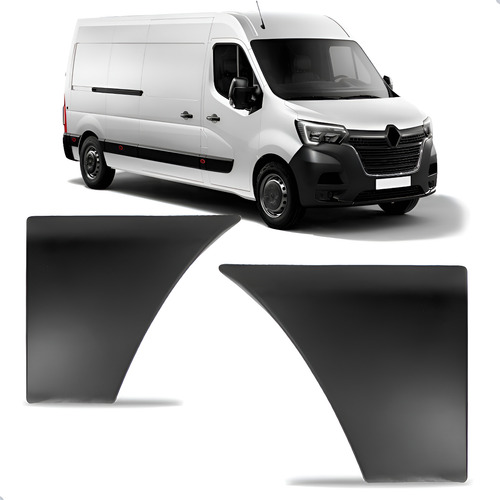 Par Friso Lateral Master 2013 A 2018 Traseiro Menor Com Furo Preto