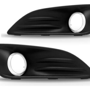 Par Moldura Milha Aro Cromado New Fiesta 2013 2014 2015 2016 Preto