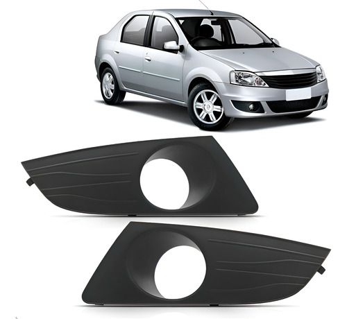 Par Tela Frontal Do Milha Renault Logan 2011 2012 2013 Preto