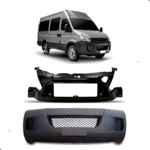 Kit Parachoque E Painel Frontal Iveco Daily 2013 A 2019 Preto