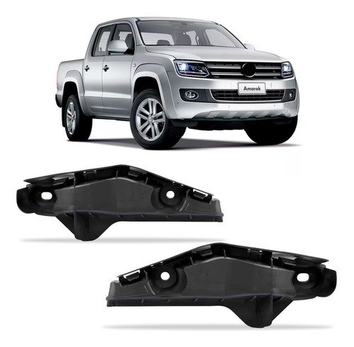 Par Suporte Guia Parachoque Amarok 2010 A 2016