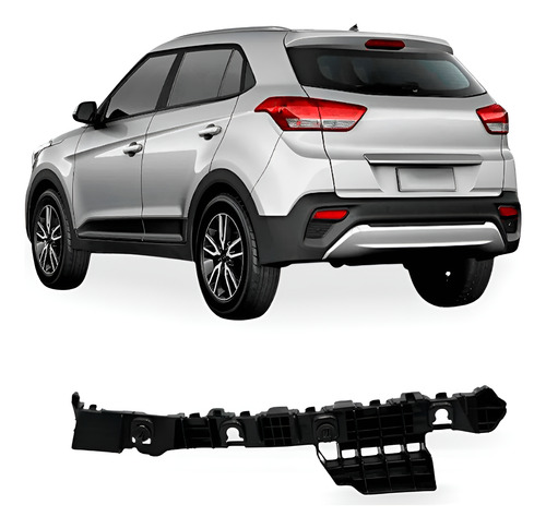 Suporte Guia Creta 2017 A 2021 Parachoque Traseiro Esquerdo