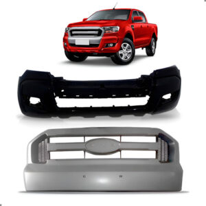 Kit Parachoque E Grade Para Ranger 2016 A 2019 1a Linha  Preto