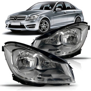 Par Farol Mercedes C180 C200 Ano 2012 2013 2014 Direito E Esquerdo