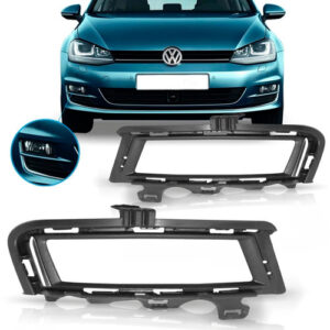 Par Suporte Farol Auxiliar Golf 2014 15 16 2017 Tsi Cromado - Preto