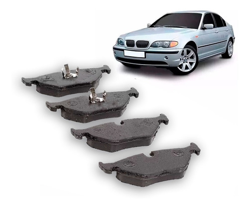 Pastilha Traseira Serie 3 E30 36 46 Serie 5 E34 Serie 7