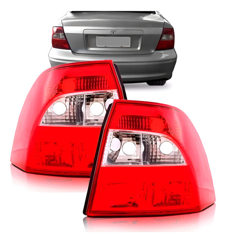 Par Lanterna Traseira Vectra 2000 01 2002 2003 2004 Cristal Esquerdo