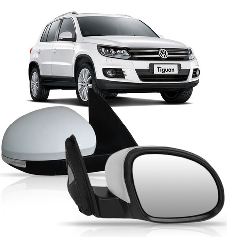 Par Retrovisor Tiguan 09 10 11 12 13 14 C/ Sinaleira