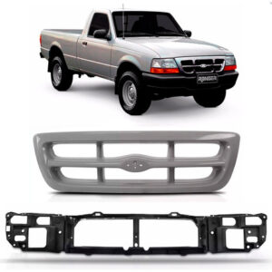 Kit Grade E Painel Mini Frente Ranger 4x2 98/2004 Cor Cinza