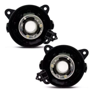 Kit Farol Neblina Milha Polo 2007 À 2011 Grade Aro Preto Transparente