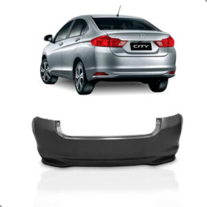 Parachoque Traseiro Para City 2015 A 2017 Cor Preta