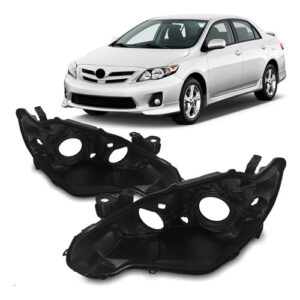 Par Carcaça Farol Dianteiro Corolla 2012 A 2013