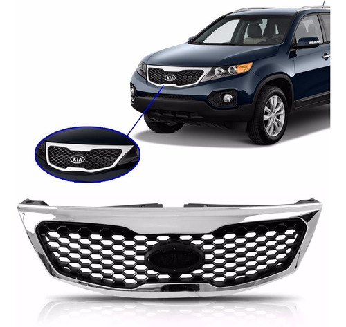Grade Para Kia Sorento 2011 2012 2013 Cromada