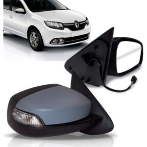 Par Retrovisor Sandero Logan 15 16 2017 Com Sinaleira Primer
