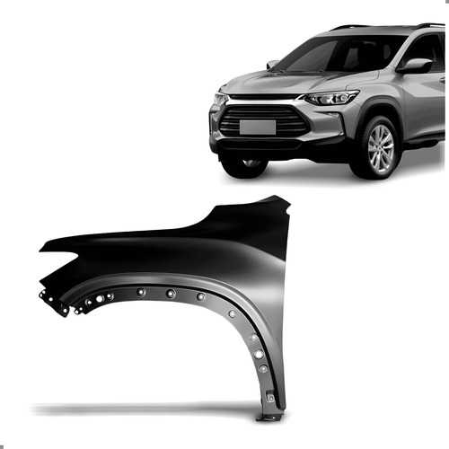 Paralama Tracker 2020 A 2025 Lado Esquerdo Sem Furo Pisca