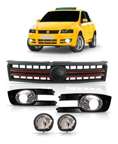 Semi Kit Milha Para Fiat Stilo Com Grade 2009 2010 2011 2012