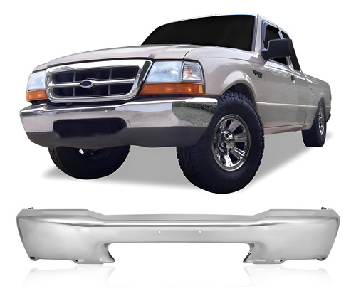 Parachoque Dianteiro Ranger 1998 99 00 01 2002 2003  Cromado