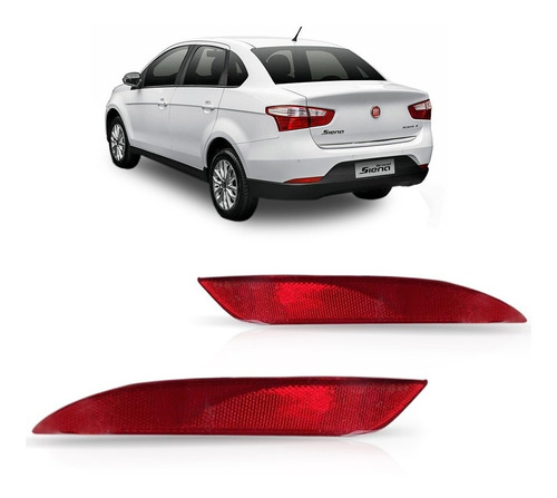 Par Sinaleira Do Parachoque Refletor Grand Siena 2013 A 2017