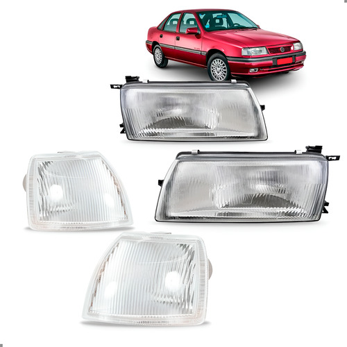 Kit Vectra 1993 94 95 1996 Par De Farol + Par De Pisca Ambos Lados