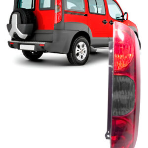 Lanterna Traseira Para Doblo 10 A 14 Fume (3 Furos) 1ª Linha Direito/passageiro