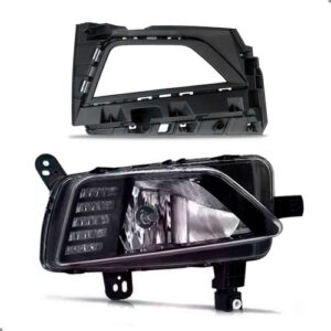 Farol De Milha Para Polo 2018 A 2022 Moldura Grade Direita Preto