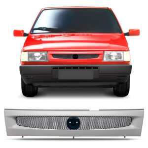 Grade Radiador Uno Fire 2001 2002 2003 2004 1a Linha Cinza Primer