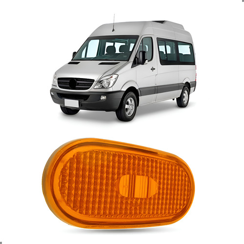 Pisca Friso Para Sprinter 2012 2013 14 15 2016 Com Led Ld/le Preto